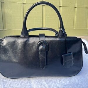 Black Leather Handbag